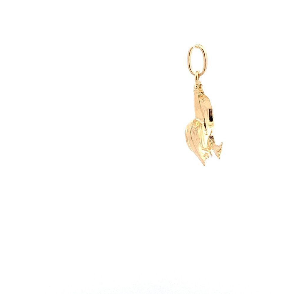 18K Yellow Gold Pendant Rooster Chicken 1.40 grams - Picture 5 of 13